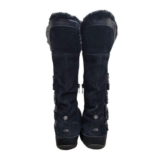 The North Face Black Jozie Faux Fur Lined Winter Boots Size 10 - Picture 3 of 10